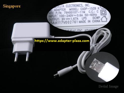 *Brand NEW* DELTA 79H00107-11M 9V 1.67A 15W AC DC ADAPTE POWER SUPPLY - Click Image to Close